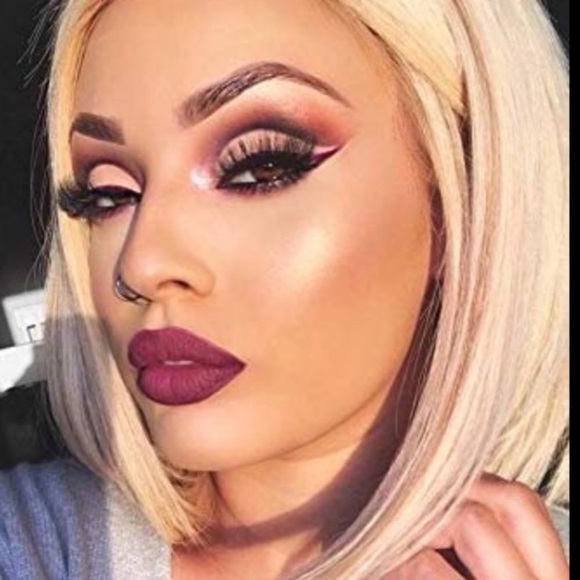 10” 613 PLATINUM BLONDE HUMAN LACE-FRONT BOB WIG - www  display picture 1